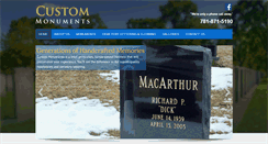 Desktop Screenshot of custommonumentsma.com