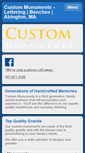 Mobile Screenshot of custommonumentsma.com